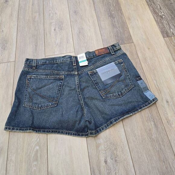 Calvin Klein Jean Shorts high waist rigid short antique size 16 - Picture 7 of 16